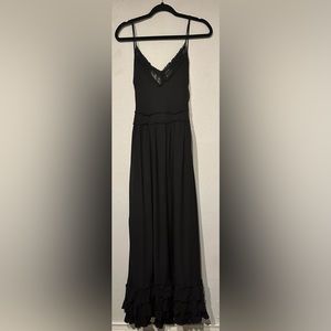 JoyFolie Mia Joy Black Long Flowy Dress- Small